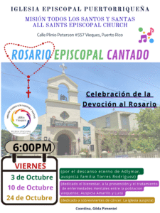 Únete al Rosario Episcopal Cantado
