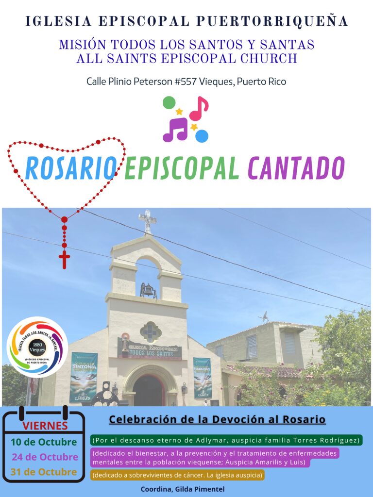 Únete al Rosario Episcopal Cantado